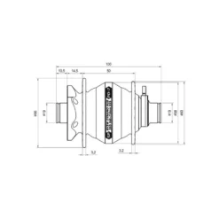 Moyeux Moyeu Dynamo Shutter Precision PD-7 -Magasin Dusine Antivols moyeu dynamo shutter precision pd 7 3