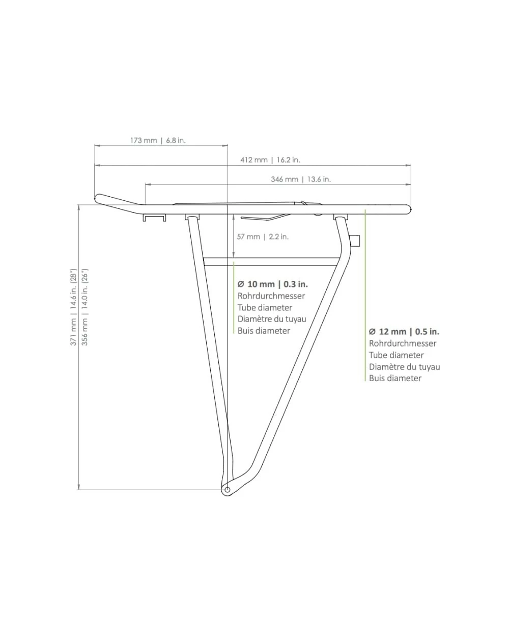 Porte-bagages Racktime Eco 2.0 Tour 5 Porte-bagages Racktime Eco 2.0 Tour – Image 3