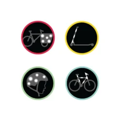 Visibilité Stickers Réfléchissants Rainette Peps -Magasin Dusine Antivols stickers reflechissants rainette peps 3