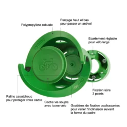 Supports Vélo Support Vélo Mural Cycloc Solo -Magasin Dusine Antivols support velo mural cycloc solo 5