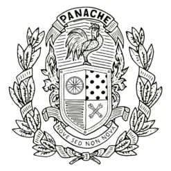 T-Shirts T-shirt Panache "Le Blason" 8 T-Shirts T-shirt Panache "Le Blason" -Magasin Dusine Antivols t shirt panache le blason 2